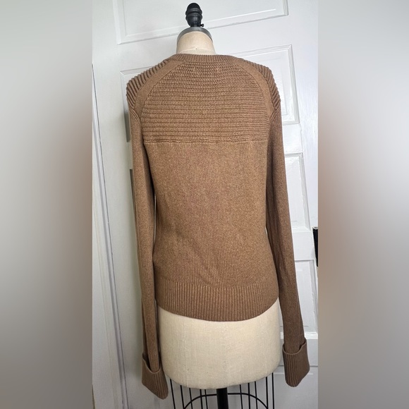 Isabel Marant Etoile Koyle sweater 42 L camel crew sweater caramel wool jumper - Picture 6 of 12